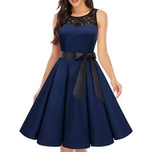 NEW 1950s Vintage Rockabilly Swing Party Dress 2X NO BELT